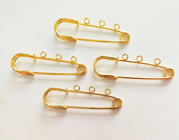 10 Bases Alfiler De Gancho Prendedor 6,5cm De Largo Plateado 0 10 Bases Alfiler De Gancho Prendedor 6,5cm De Largo Plateado 0