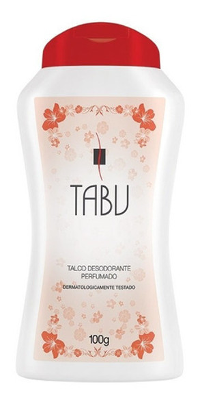 Atacado C/7 Talco Desodorante Tabu Tradicional 100g 1