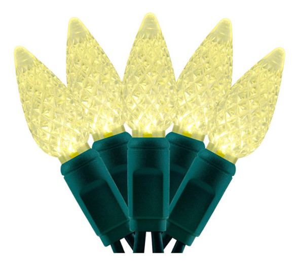 Yuletime Luces Led De Navidad C6 De Color Blanco Clido, 71 P 0