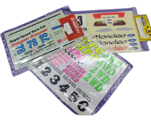 Calco Autoadhesivo Escala 1/10 Ofertax 3 Planchas 0