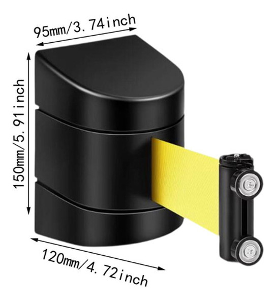 Barreira De Cinto Retrátil Barreira De Parede Barreira 2m 1
