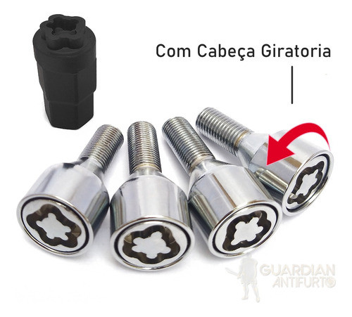 Trava Porca Antifurto De Roda Chevrolet Zafira Todos Modelos 1