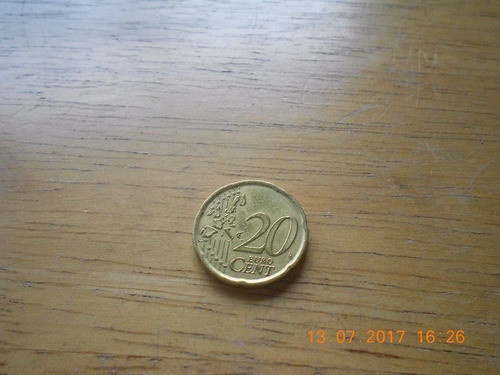 Euro España Moneda De 20 Centavos Año 1999 1