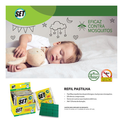 48 Pastilhas Refil Inseticida Elétrico Até 12 Horas Proteção 1