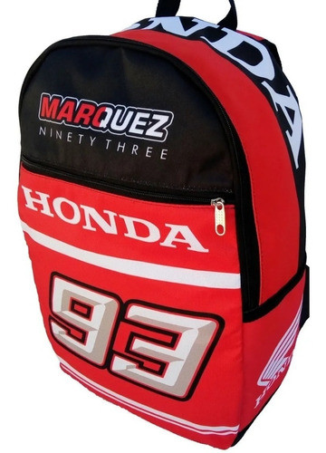 Mochila Para Casco De Moto Honda 93 Marquez Motogp 20 Litros 0