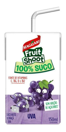 Suco Fruit Shoot Maguary Uva Zero Açúcar 150ml - Kit Com 18 0