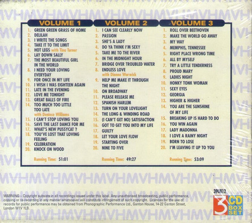 Tom Jones - 60 Greatest Live Performance 3cd Set 1