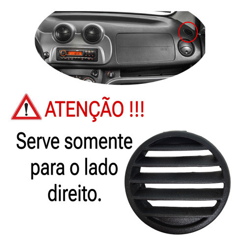 Grade Difusor Ar Superior Painel Uno Attractive 2011/2012 Ld 1