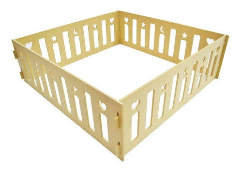 Pelotero Corralito Corral Bebe 100x100x33cm Madera Plegable 0