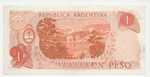 Lote 5 Billetes 1 Peso Ley 18188/69 2301 2309 2313 2316 2318 1