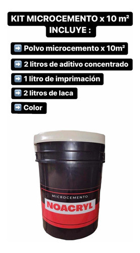 Kit Microcemento 10 M2 Incluye Imprimación,aditivo Y Laca. 0