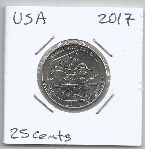 Musa64 Estados Unidos 25 Cents 2017 George Rogers Clark S/c 0