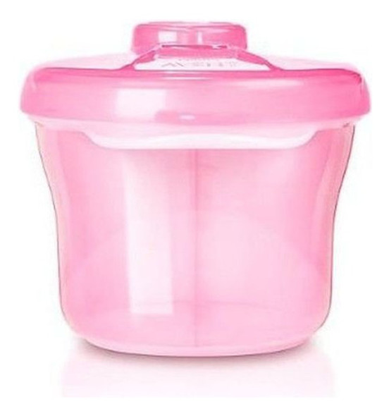 Pote Dosador Leite Em Pó Fórmula 3 Divisões Rosa Bebê Avent 1