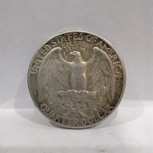 Moneda De Plata Cuarto Dólar Estados Unidos 1964 Km# 164 0