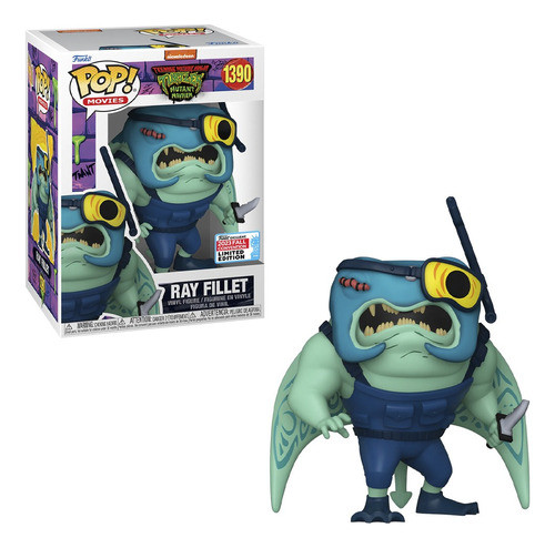 Funko Pop Las Tortugas Ninja Mutant Mayhem Ray Fillet Nycc 0