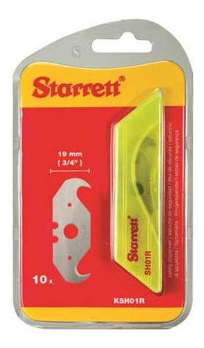 Lâmina Estilete Tipo Gancho 10 Unid. Starrett 0