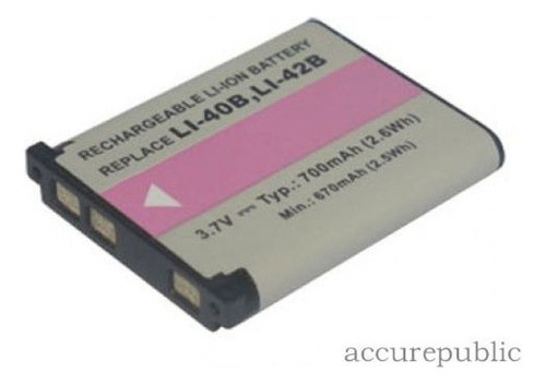 3.7v Batería Li-40b, Li-42b Para Olympus Stylus 830, Stylus 1