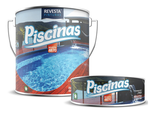 Pintura Poliuretano Para Piscinas Y Piletas Revesta 4870 1lt 0