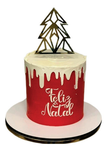 Stencil Para Bolo Natal No 302 Lela Festas | Estêncil 1