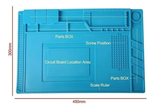 Tapete De Solda Resistente Ao Calor Silicone E Anti-estática 1