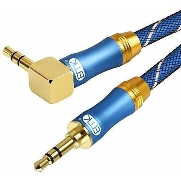 Cable Auxiliar En Ángulo Recto De 90 Grados Chapado En Oro D 0