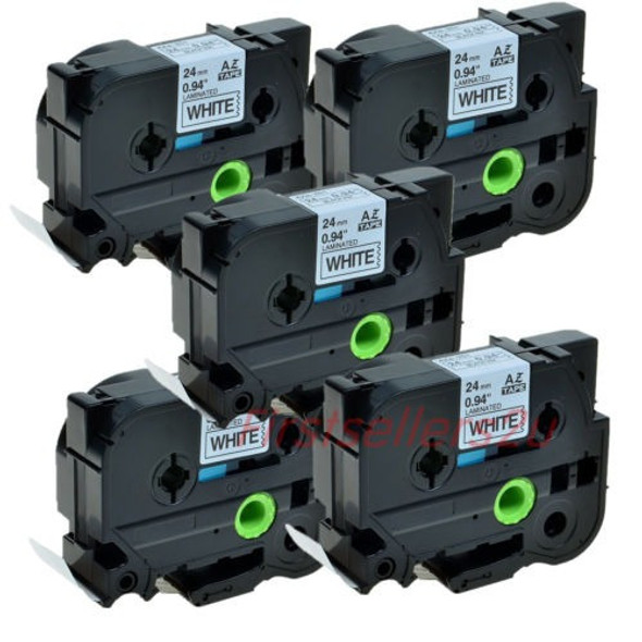5pk Tz-251 251 Tze Negro Sobre Cinta De Marca Blanca Para Br 0