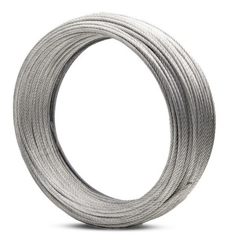 Cable De Acero 2,5 Mm Galvanizado 6x7+1 Ø  Mm X 1 Mts 0