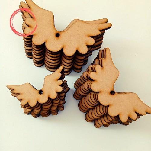 Alitas C/orificio Fibrofacil Mdf 15cm X 10 Unid 0