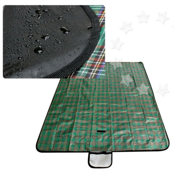 Verde 57 X 76  Impermeable Picnic Manta Manta Viaje Camping 1