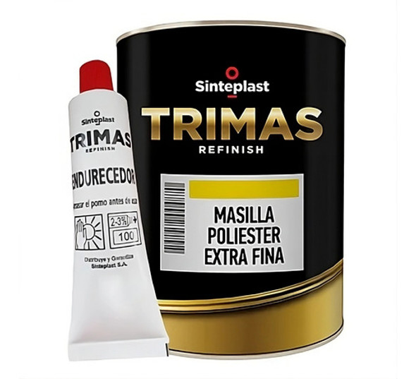 Masilla Finish X 1 Kg + Catalizador Autos Metal 0