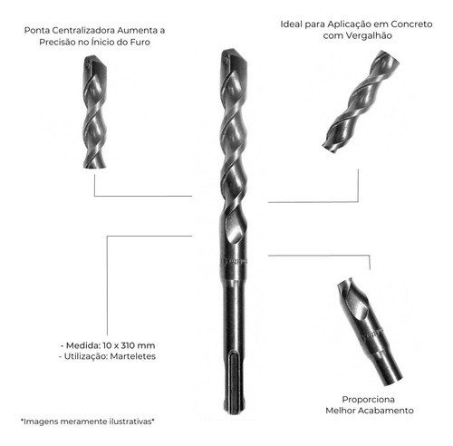 Broca Sds Plus 10 X 310mm (d-00206) - Makita 1
