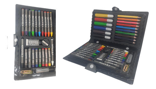 Valija Para Niños 42 Piezas Lapices Crayones Acuarelas 0