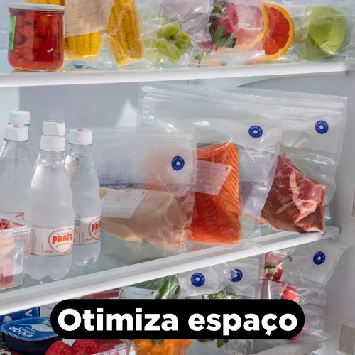 Kit Saco A Vácuo Ziplock Cozinha Alimentos Comida Com 15 Un. 1
