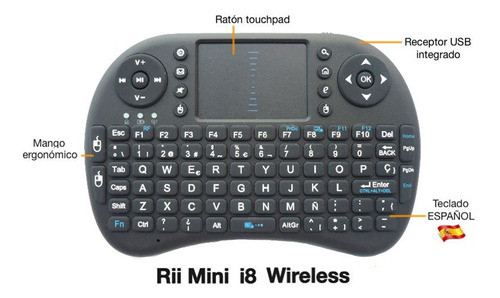 Teclado Inalámbrico Rii Mini I8 2,4ghz Qwerty 92 Teclas - S 1