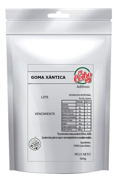 Goma Xántica - Premium - X 500 Gramos 0 Goma Xántica - Premium - X 500 Gramos 0