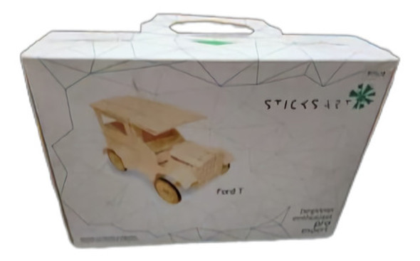 Maqueta En Palitos De Madera Ford T 0