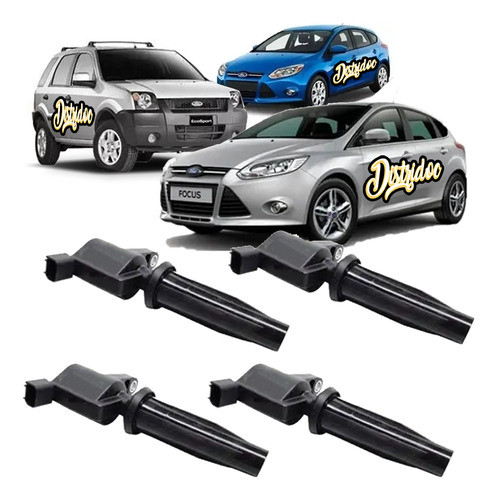 Kit X 4 Bobinas Encendido Lápiz Focus Ecosport 2.0 Duratec 0