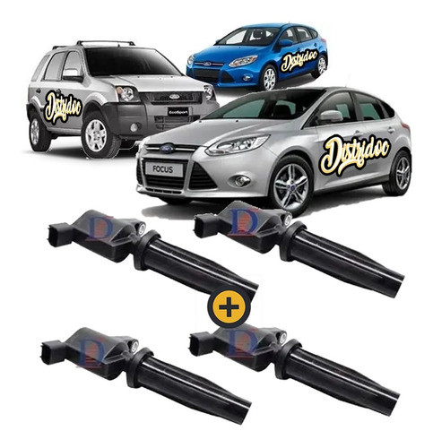 Kit X 4 Bobinas Encendido Lápiz Focus Ecosport 2.0 Duratec 0