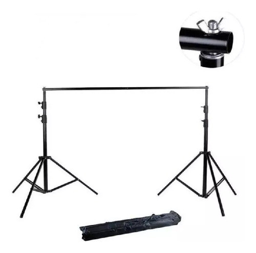 Soporte Porta Fondo Profesional Fotografía Trípodes Y Barral 0