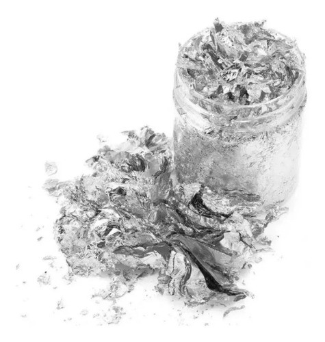 Papel Metalizado Plata Foil Decoracion Uñas Manicuria 0