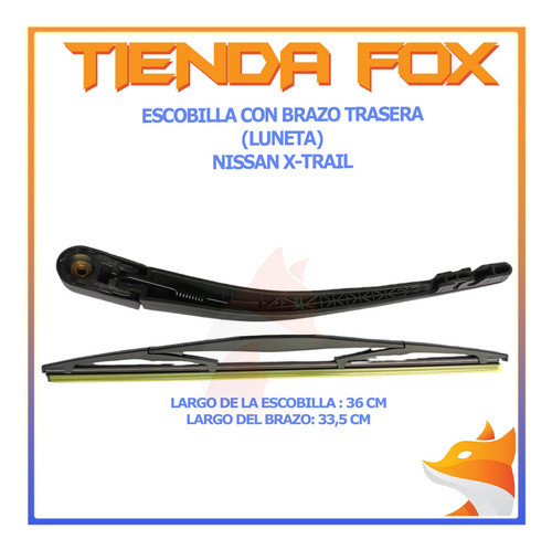 Brazo Con Escobilla Nissan X-trail Trasera Luneta 1