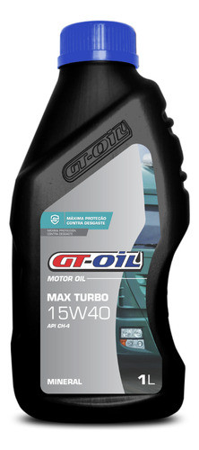 Kit 5 Óleo Lubrificante 15w40 Ch4 Gt Oil Max Turbo diesel 1