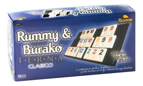 Rummy Burako Terna Clásico Bisonte Sharif Express 0