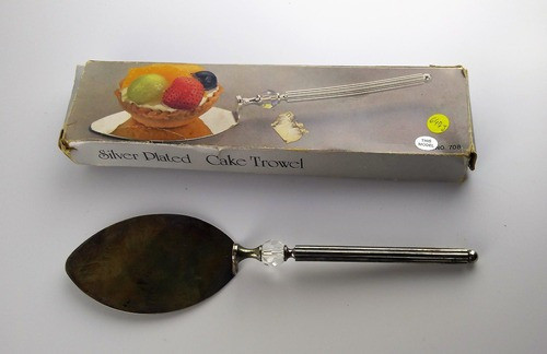 Antiga Espatula Para Bolos Em Prata 90 - 647j Rrdeco 0
