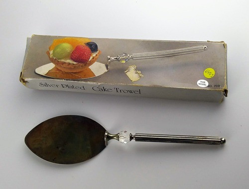 Antiga Espatula Para Bolos Em Prata 90 - 647j Rrdeco 1