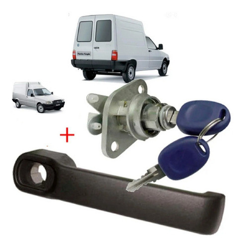 Kit Cilindro Maçaneta Porta Traseira Fiorino 2011 2012 2013 0