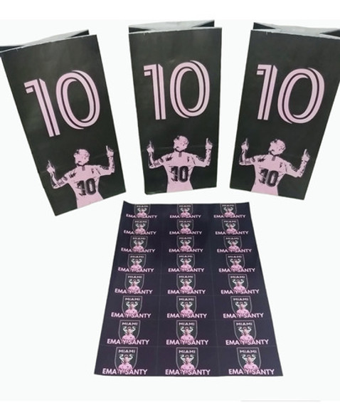 Bolsita Candy Messi Inter Miami X25 +stickers Personalizados 1