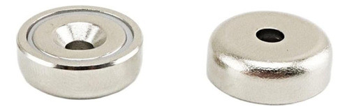 5un Fixador Magnético 20mm Furo Escareado Força Aprox. 8kg 0