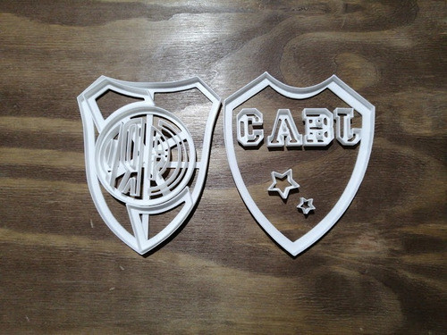 Cortante Futbol Boca Escudo Torta Fondant 12cm Microcentro 1