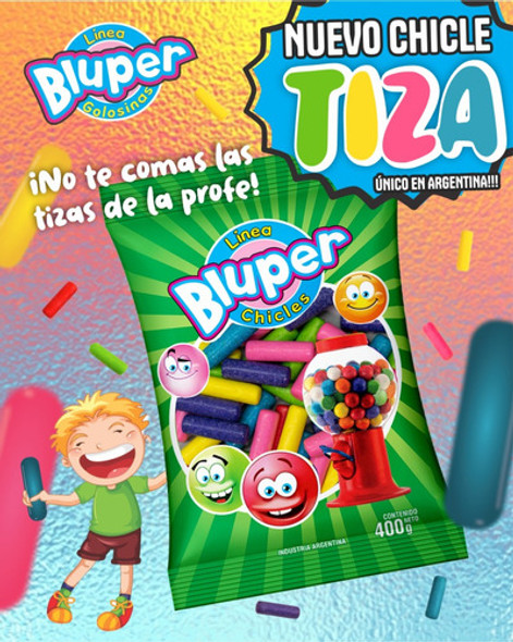 Chicle Bluper Tiza Largo 400 Grs 0